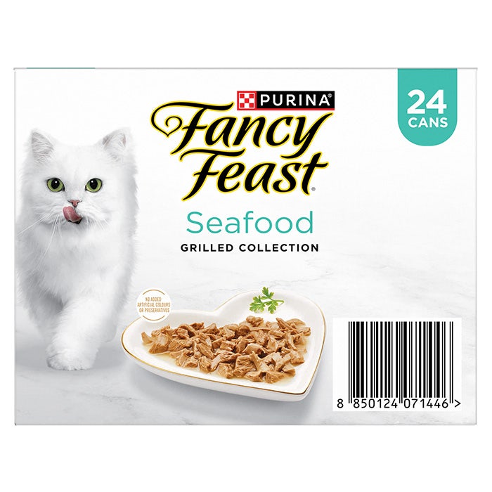 Fancy Feast Variety Pack Grilled Seafood Collection Cat Can 85gx24