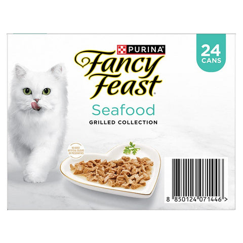 Fancy Feast Variety Pack Grilled Seafood Collection Cat Can 85gx24
