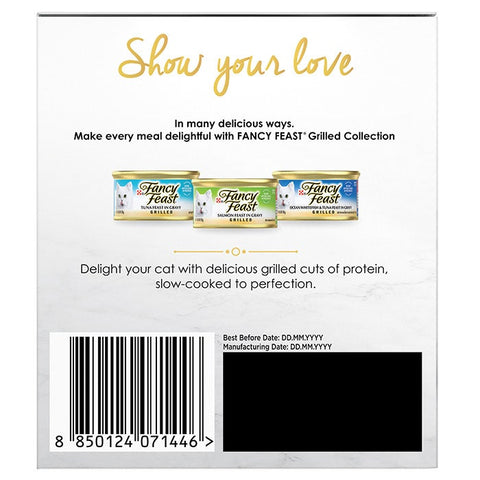 Fancy Feast Variety Pack Grilled Seafood Collection Cat Can 85gx24