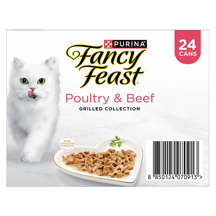 Fancy Feast Variety Pack Grilled Poultry Beef Collection Cat Can 85gx24