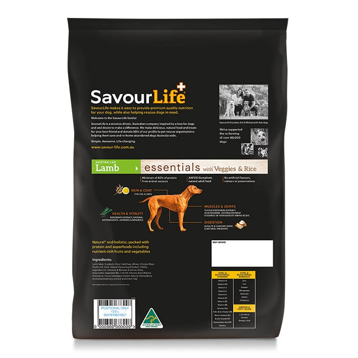 SavourLife Essentials Lamb Adult Dog Food