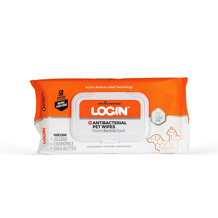 Login Anti-Bacterial Dog Wipes 50PK