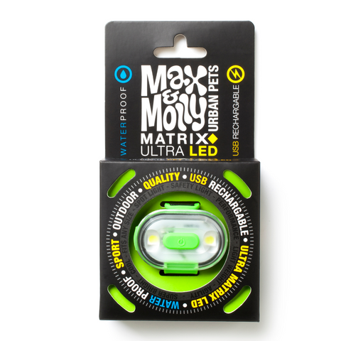 Max & Molly Matrix Ultra Led Light Safety Collar for Dogs