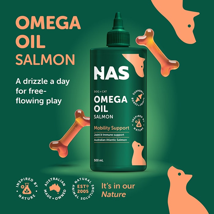 Natural Animal Solutions Salmon Omega Oil Dog Supplement 500ml