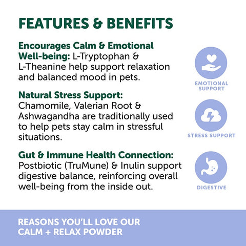 Natural Animal Solutions Calm & Relax Dog Powder 120g