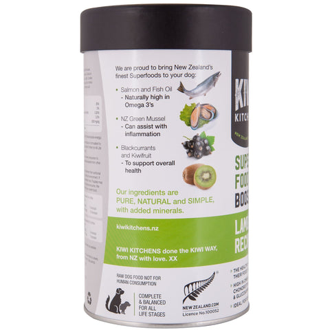 Kiwi Kitchens Booster Dog Super Food Lamb