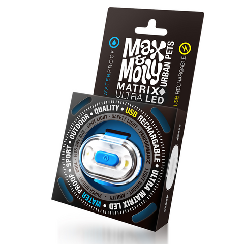 Max & Molly Matrix Ultra Led Light Safety Collar for Dogs