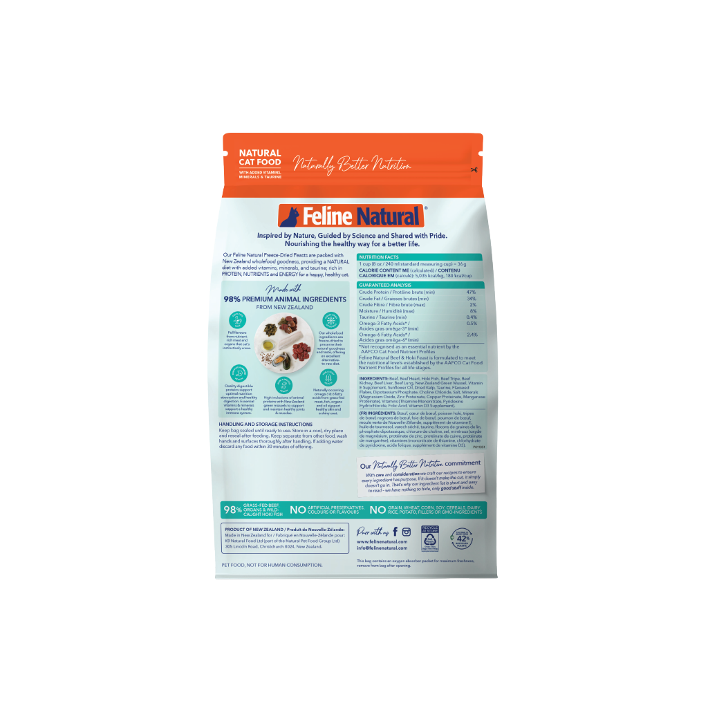 Beef And Hoki Freeze Dried Cat Food