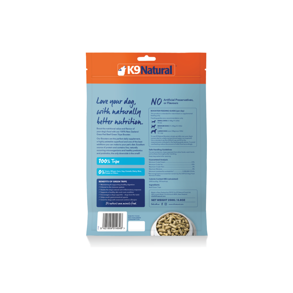 Freeze Dried Green Beef Tripe Dog Food Topper