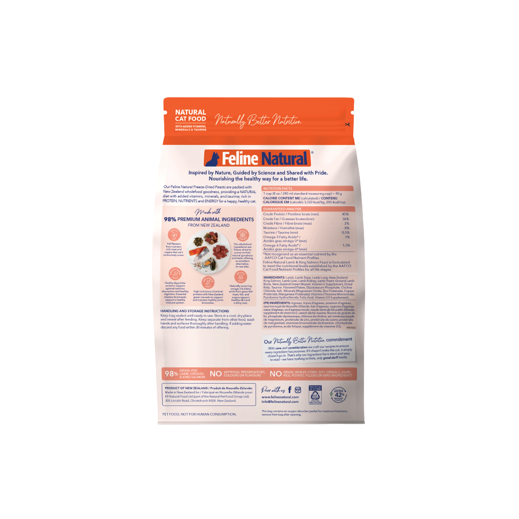 Lamb And Salmon Freeze Dried Cat Food