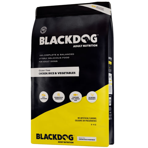 Blackdog Adult Dry Dog Food Gluten Free Chicken, Rice & Vegetable