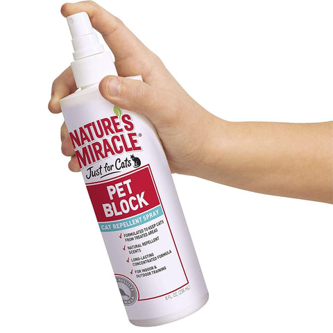 Nature's Miracle Pet Block Repellent Spray - Just for Cats