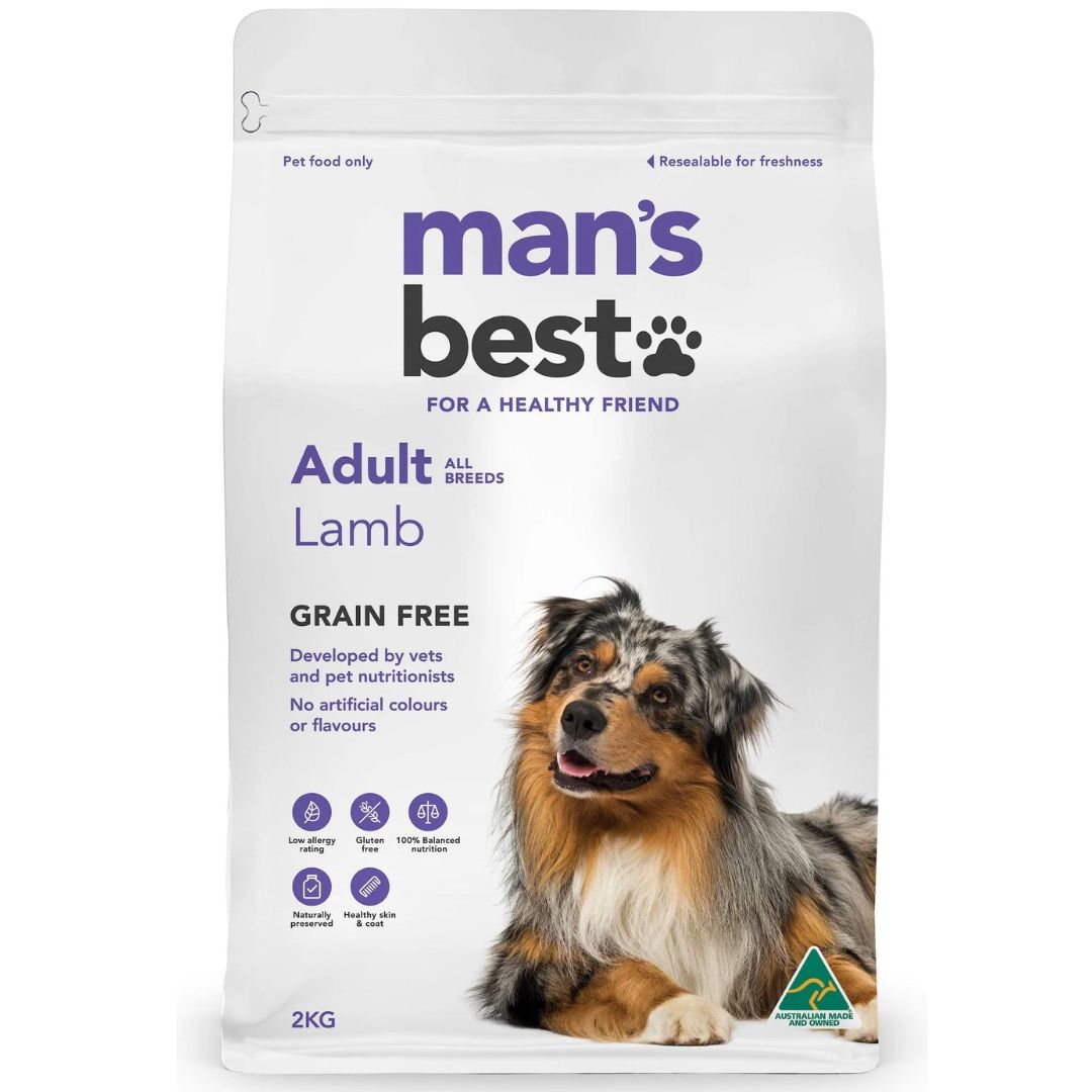 Mans Best Adult Dog Food Lamb - 2kg | petsome Pet Supplies