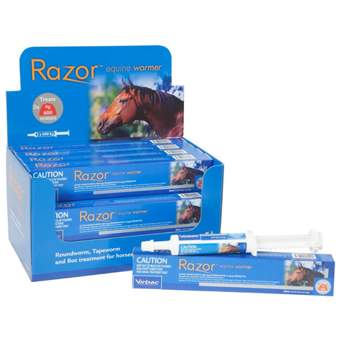 Virbac Razor Equine Wormer Multi-Dose Wormer for Horses - 30 x50 | petsome Pet Supplies