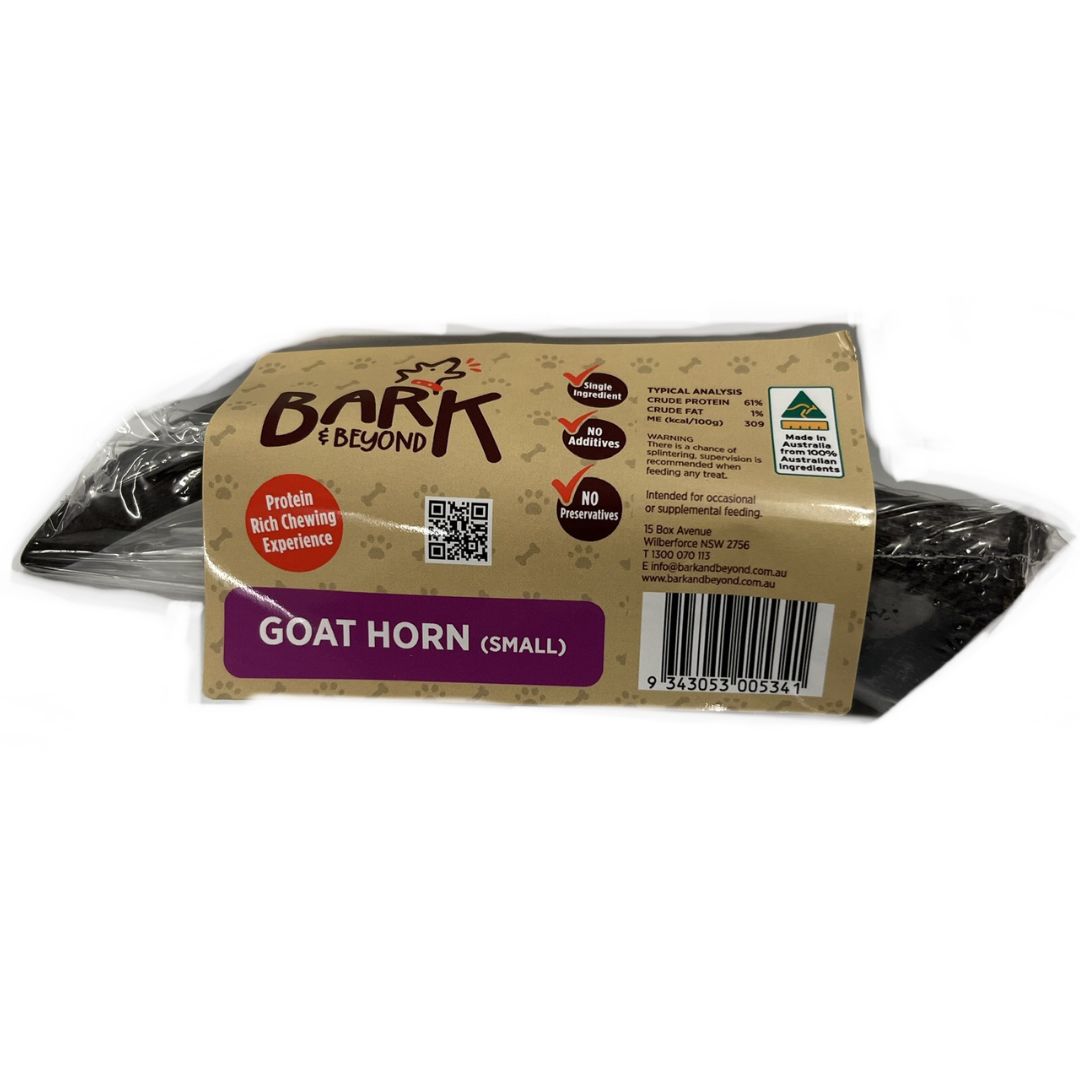 Bark & Beyond Goat Horns - Small | petsome Pet Supplies