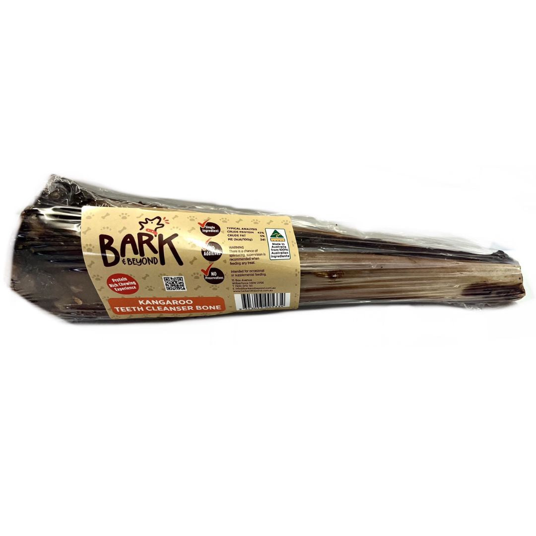 Bark & Beyond Roo Teeth Clenser Bone- 24-28cm | petsome Pet Supplies
