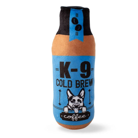 Fringe Studio Plush Squeaker Dog Toy - K-9 Cold Brew