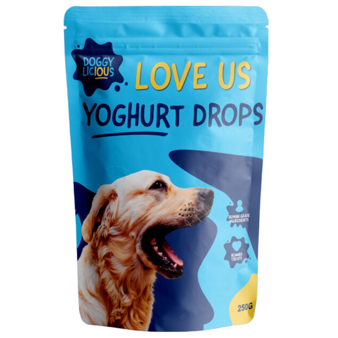 Doggylicious Training Treats Yoghurt Drops - 250g | petsome Pet Supplies