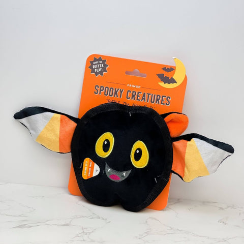Fringe Studio Halloween Plush Squeaker Dog Toy - Bat's The Way It Is