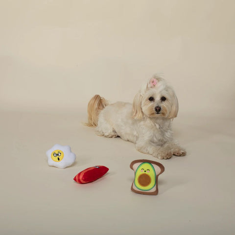 Fringe Studio Plush Dog Toy - Breakfast