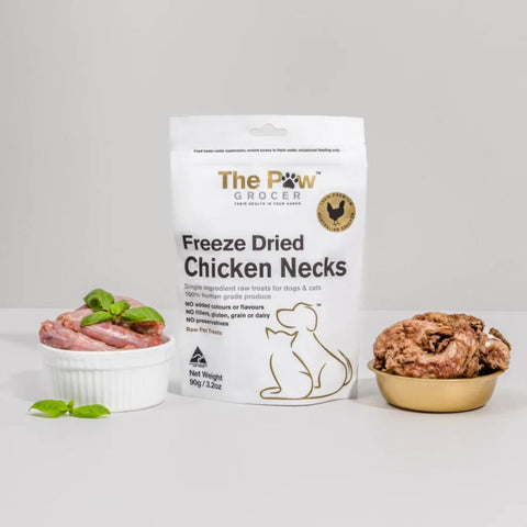 The Paw Grocer Freeze Dried Dogs & Cats Treats Chicken Necks