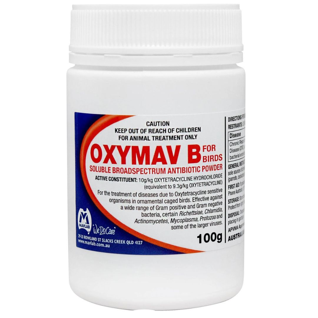Mavlab Oxymav B Powder for Birds - 100g | petsome Pet Supplies