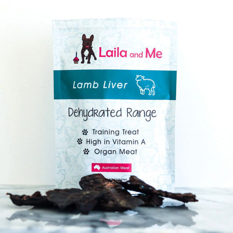 Laila & Me Dehydrated Range Cat & Dog Treats Lamb Liver