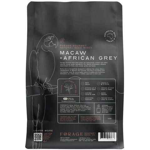 Forage Gourmet Bird Seed - Macaw & African Grey & Amazon