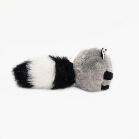 ZippyPaws Bushy Throw Raccoon Dog Toy