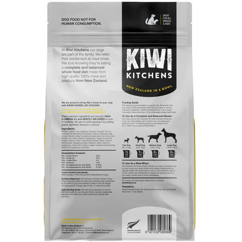 Kiwi Kitchens Air Dried Dog Food Chicken Dinner