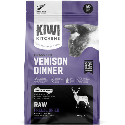 Kiwi Kitchens Freeze Dried Cat Food Venison Dinner