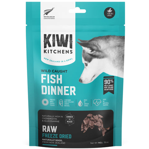 Kiwi Kitchens Freeze-Dried Dog Food White Fish Dinner
