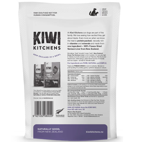Kiwi Kitchens Freeze-Dried Dog Treat Venison