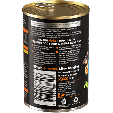 SavourLife Grain Free Puppy Chicken Wet Dog Food Cans
