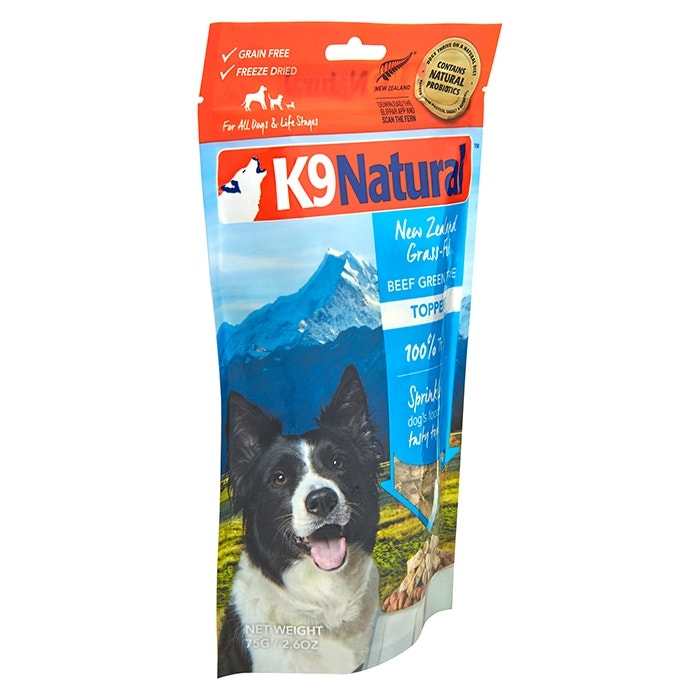 K9 Natural Freeze Dried Beef Green Tripe Boost Adult Dog Food 75g
