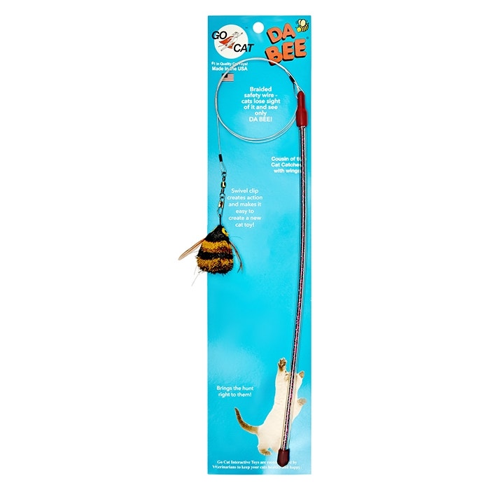Go Cat Da Bee Catcher Wand Cat Toy