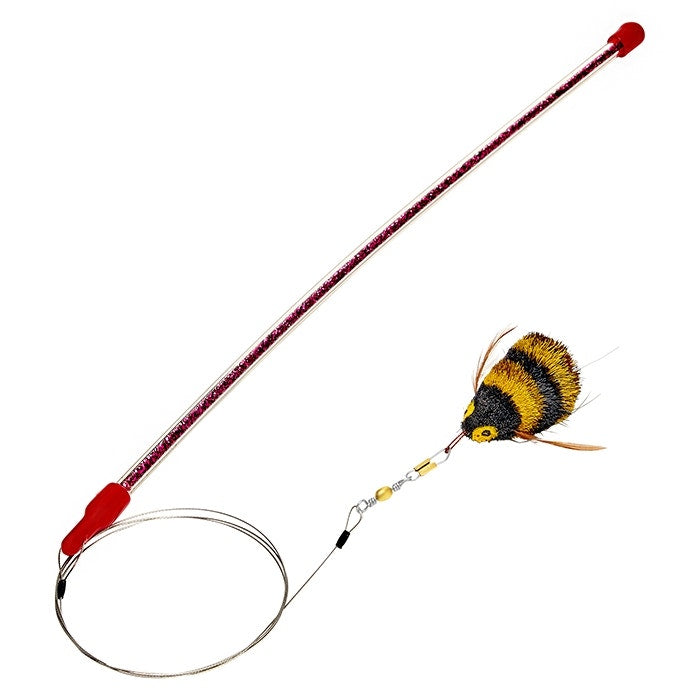 Go Cat Da Bee Catcher Wand Cat Toy
