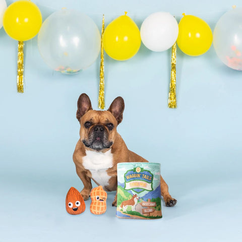 Fringe Studio Plush Burrow Dog Toy - Waggin' Tails Trail Mix