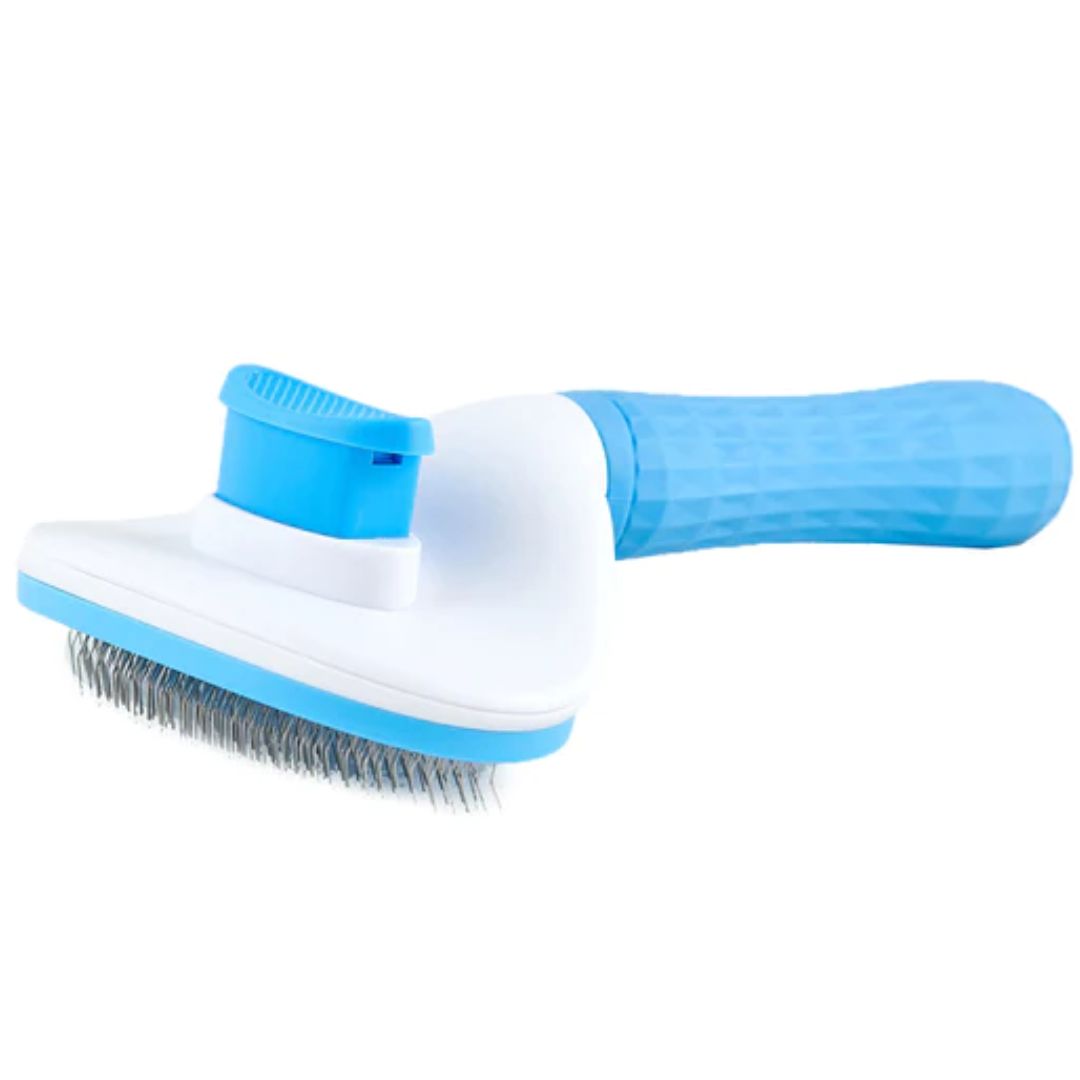 All Fur You Self Clearing Pet Comb - Blue | petsome Pet Supplies