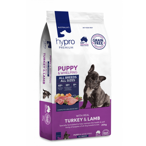 Hypro Premium Dry Puppy Food Grain Free Turkey & Lamb