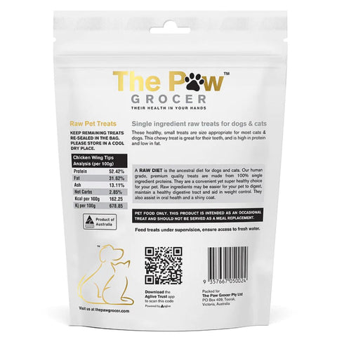 The Paw Grocer Freeze Dried Dogs & Cats Treats Chicken Wing Tips