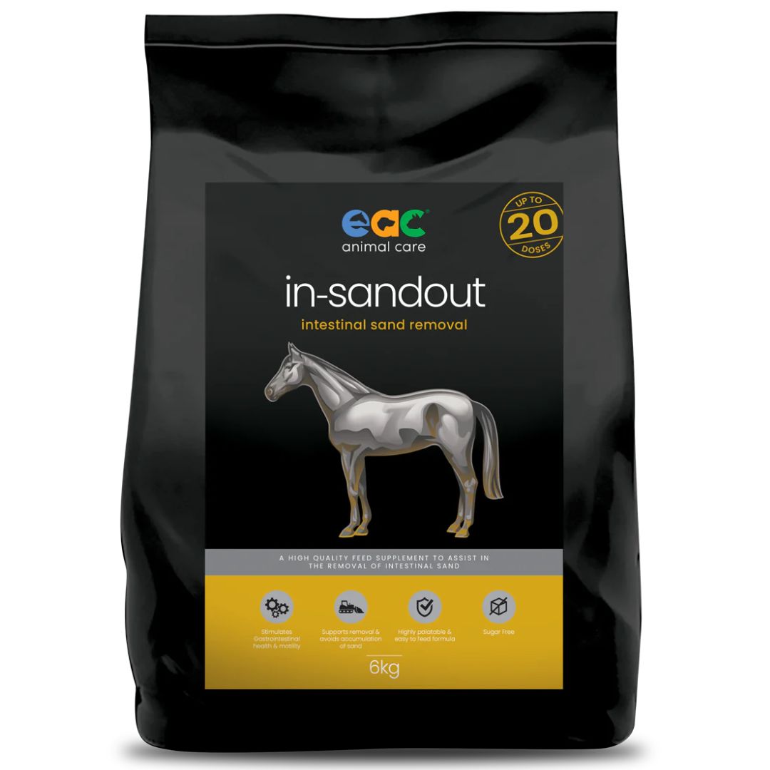 EAC Animal Care in-Sandout - intestinal Sand Removal Pellet for Horses - 6kg | petsome Pet Supplies
