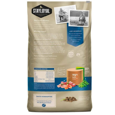 Stay Loyal Grain Free Dry Dog Food Chicken Lamb & Fish