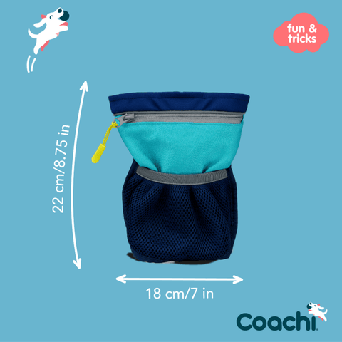 Pro Training Dog Treat Bag Navy Light Blue