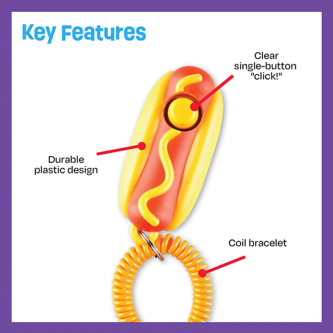 Smarty Pooch Training Clicker Hot Dog