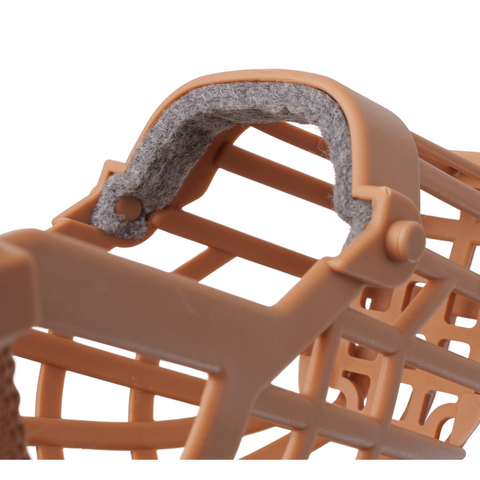 Classic Basket Muzzle Dog Beige