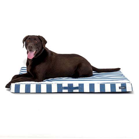 Snooza Alfresco Dream Dog Orthobed Ocean Blue Stripe