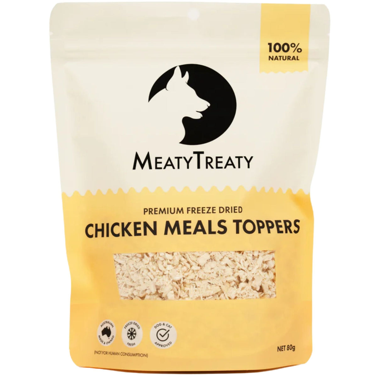 Meaty Treaty Freeze Dried Chicken Meals Topper for Cats & Dogs