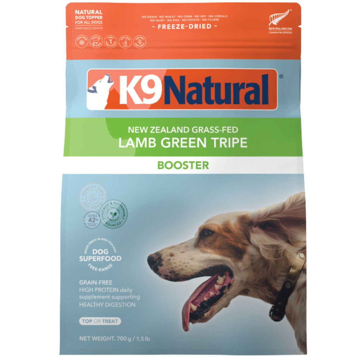 K9 Natural Lamb Green Tripe Freeze Dried Dog Booster