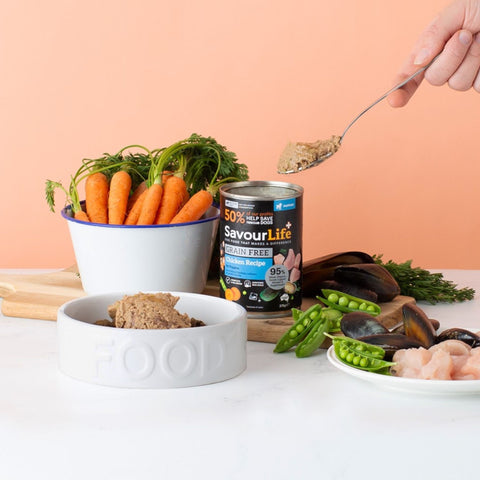 SavourLife Grain Free Puppy Chicken Wet Dog Food Cans